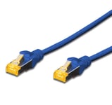 1M Fast Ethernet Cable Cat6a 10GB Fibre Internet RJ45 Network Lead Shielded BLUE