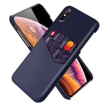 Apple Bofink iPhone Xs Max Card Kuoret - Sininen Tummansininen