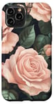 Coque pour iPhone 11 Pro Blush Rose Bloom Dark Garden Design