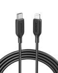 Anker USB-C to Lightning Cable, 541 Cable (6 ft), MFi Certified Fast Charging Lightning Cable for iPhone 13 13 Pro 12 Pro Max 12 11 X XS XR 8 Plus, AirPods Pro, Supports Power Delivery (Black)