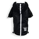 Hip Doggie HD de 5prbk-L puppagonia Rain Parka Manteau pour Chien imperméable, L, Noir