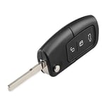 Replacement 3 Button Flip Key Fob Case Cover For Ford Focus Fiesta Mondeo Kuga | Blank Key Without Transponder