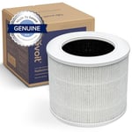 LEVOIT Air Purifier Replacement Filter 3-in-1 HEPA, High-Efficiency Activated Carbon, Core Mini-RF White