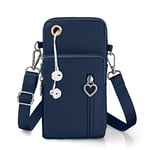 Aucuu Petit Sacoche Telephone Portable Femmes, Sac Téléphone Portable Femme avec Bandoulière Réglable, Oxford Tissu Crossbody Pochette Sacoche Running Armbag pour Téléphone 7''(avec Prise casque)