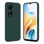 Tveinan Phone Case for Honor 90 Smart 5G / Honor X7b Case, Ultra Slim Thin Soft Silicone Cover, Flexible TPU Shell Shockproof Case for Honor 90 Smart/Honor X7b, Dark Green