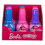 Barbie Slimy Nail Polish Pre Made slippery slime in four vibrant colours in Barbie themed nail polish bottle Official Barbie merchandise- Styles May Vary