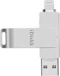 iDiskk MFi Certified 128GB iPhone Photo Stick iPhone memory stick External iPho