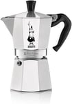 Bialetti Moka Express Caffettiera in Alluminio Silver 270 milliliters Silver