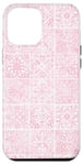 iPhone 12 Pro Max Light Pink Porcelain Mediterranean Watercolor Tile Majolica Case