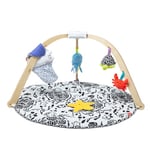 Melissa & Doug Ocean Tapis d’éveil facile à plier océan, jouet d’éveil pour bébés, mer réversible, 5 jouets mous, de la naissance à 9 mois