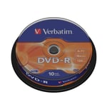 Verbatim 16x DVD-R 4.7GB - 10 discs