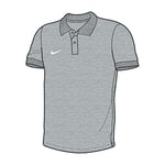 Nike Team Core T-Shirt Mixte Enfant, Grey Heather/White, FR : XL (Taille Fabricant : XL)