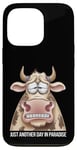 Coque pour iPhone 13 Pro Just Another Day In Paradise Cow Humour Sarcasme Femmes Hommes