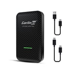 Carlinkit 3.0 Wireless CarPlay Adapter uk,2024 Upgrade Carplay Wireless Adapter for iPhone,Convert Wired CarPlay to Wireless CarPlay,Plug & Play Compatible with Cars from 2016 & iPhone iOS 10+