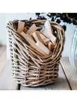 Ivyline Natural Wicker Kindling Basket, 24cm