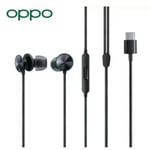 Original Oppo - Casque Audio Ecouteurs Filaire Kit main libre Oreillette Prise Type-C Origine Noir Pour Oppo Find N2, N3 Flip, X6 Pro / A2 Pro / K11 / Reno 9 10 Reno9 Reno10 Pro / Reno8 T 5G / Pad 2