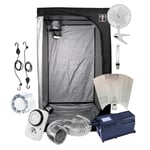 Kit Box Culture Indoor 120x120x200cm avec Lampe HPS 4000W