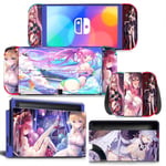 Kit De Autocollants Skin Decal Pour Switch Oled Game Console Master Ns, T1tn-Nsoled-1736