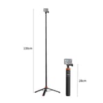 UURig-Trépied Invisible Selfie Stick Arc-en-ciel,130cm,GoPro Fore12,11,10,9,8,7,6,5,4,Osmo Action Insta 360,One R Action Camera - Type Selfie Stick #A