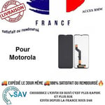 Original Ecran LCD et Vitre Tactile REFURB Noir pour Motorola Moto E7 Plus