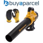 Dewalt DCM562PB 18v XR Outdoor Garden Brushless Leaf Blower Bare + Gloves