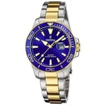 Montre pour femme FESTINA Boyfriend F20504/1 ton or bleu bracelet en acier