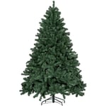 Sapin de Noël artificiel H.210 cm 1674 branches épines grand réalisme métal pvc pe vert