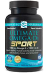 Nordic Naturals - Ultimate Omega-D3 Sport, 1480mg Lemon - 60 softgels (Kort datum 28/2 2025)