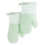 KitchenAid Albany Oven Mitt 2-Pack Set, Pistachio, 7"x13"