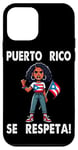 Coque pour iPhone 12 mini Puerto Rico Se Respeta Drapeau de protestation afro Boricua