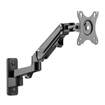 RICOO PC Monitor Wall Mount Height Adjustable Gas Spring Swivelling Tilting for 17-27 Inch Screen S4411 Monitor Mount VESA 75 x 75 100 x 100 mm