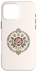 Coque pour iPhone 16 Pro Max Rose florale botanique, style bohème minimaliste, roses d'amour