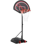 Yaheetech Panier de Basket Hauteur Réglable 170 cm à 230 cm Portable pour Extérieur avec Panneau Panier de Basket sur Pied Noir