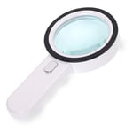 Loupe 20X, Loupe avec LumièRe, led Portable, Loupe Haute Haut de Gamme pour la Lecture Livres, Personnes ÂGéEs, Macular Degeneration, Timbres