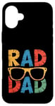 Coque pour iPhone 16 Plus Lunettes de soleil Rad Dad Cool Cadeau pour les pères à la mode Daddy Pops