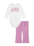 Nike Infants Girls Swoosh Spirit Bodysuit Set - Pink, Pink, Size 18 Months