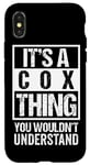 iPhone X/XS It's A Cox Thing You Wouldn't Understand - Family Name Case