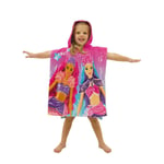 Barbie Mermazing Poncho Towel Hooded 100% Cotton Kids Robe Beach Pool Mermaids