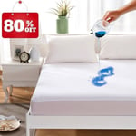 Richair Alèse - Protège Matelas Quartz 140*190cm Forme Housse, Tissu Éponge, Imperméable Et Respirant By H