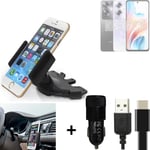 For Oppo A79 5G + CHARGER Mount holder for Car radio cd bracket