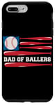 iPhone 7 Plus/8 Plus Dad of Ballers American Flag Funny Baseball Papa Fathers Day Case