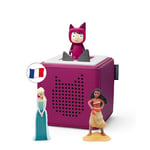 tonies Coffret Toniebox Au Royaume des Princesses Cassis, 2 Figurines Histoire + 1 Figurine Créatif, boîte à Histoire et Musique pour Enfant 3-7 Ans, conteur d'histoire Robuste & Facile à Utiliser