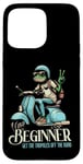 Coque pour iPhone 15 Pro Max Trottinette Frog Novice Rider E-Scooter Cyclomoteur Grenouille