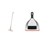 OXO Good Grips Microfibre Spray Mop with Slide-Out Scrubber and Good Grips Dustpan & Brush Set