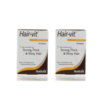 2 X HEALTH AID HAIR-VIT 30 CAPSULES - FREE SHIPPING