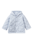 Benetton Baby Quilted Hooded Jacket,  Light Blue Powder