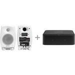 Genelec G Two (B) Harman/Kardon Citation Amp bundle, valkoinen