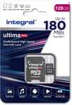 Integral Professional 128GB MicroSD SDXC Card V30, A2, 180MB/s, UK Seller