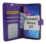 Crazy Horse Wallet Huawei Nova 5T (Lila)