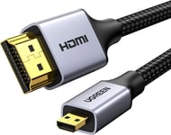 Micro HDMI to HDMI Cable 4K 1440P@144Hz Standard Micro HDMI Type D Adapter ARC H